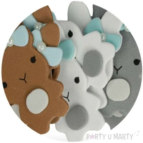 naklejki piankowe wielkanocne kroliki titanum 12 szt