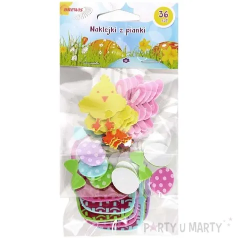 naklejki piankowe wielkanocny mix brewis 36 szt