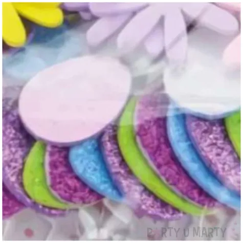 naklejki piankowe wielkanocny mix z kwiatkami brewis 80 szt