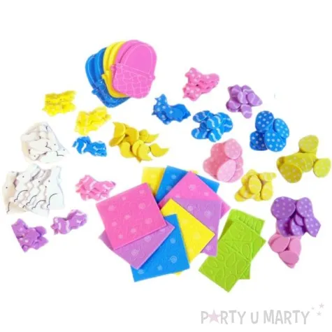 naklejki piankowe wielkanocny teczowy mix brewis 171 szt