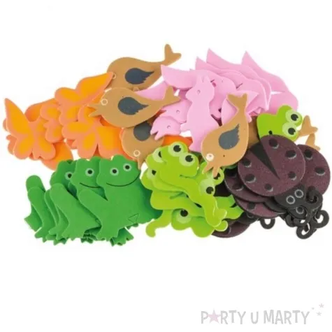 naklejki piankowe zwierzeta lesne mix brewis 40 szt