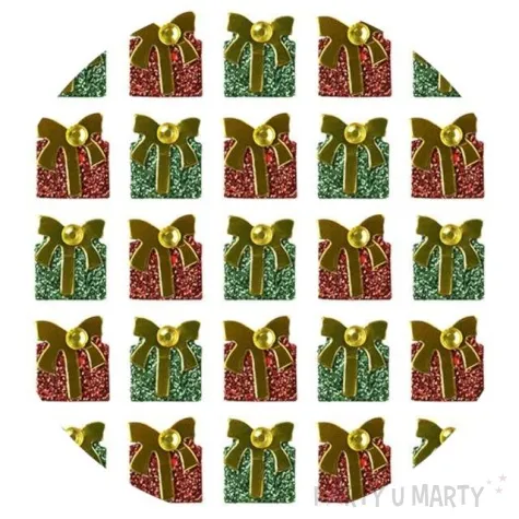 naklejki prezenty z kokardkami 3d mix titanum 25 szt