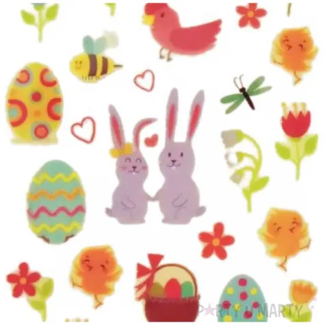 naklejki samoprzylepne wiosenne ozdoby brewis 32 szt