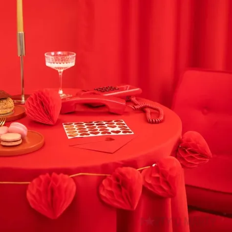 naklejki serca zloty partypal 30 szt