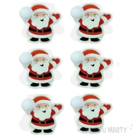 naklejki swiety mikolaj z pomponem titanum 12 szt