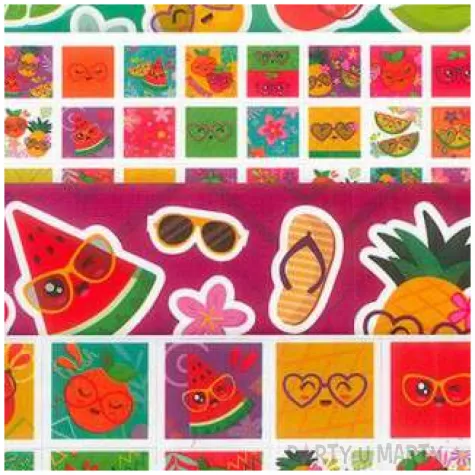 naklejki wesole owoce titanum 300 szt