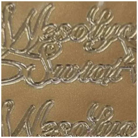 naklejki wesolych swiat zyczenia i gwiazdki zlote aliga 10x23 cm