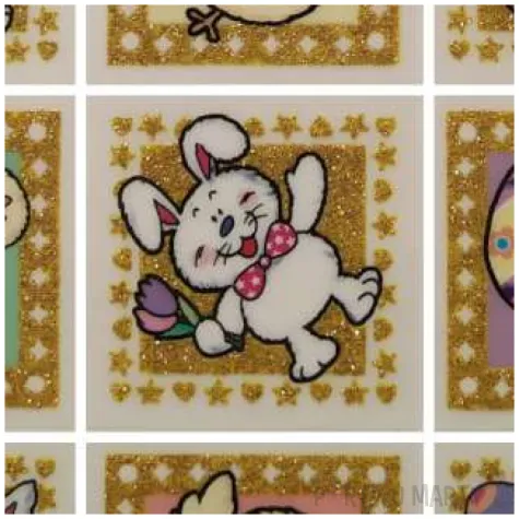 naklejki wielkanocne kroliczki i pisanka brewis 9 szt