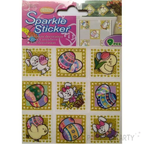 naklejki wielkanocne kroliczki i zajaczki brewis 9 szt