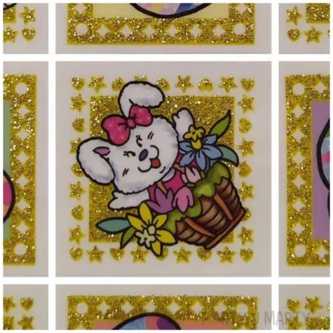 naklejki wielkanocne kroliczki i zajaczki brewis 9 szt