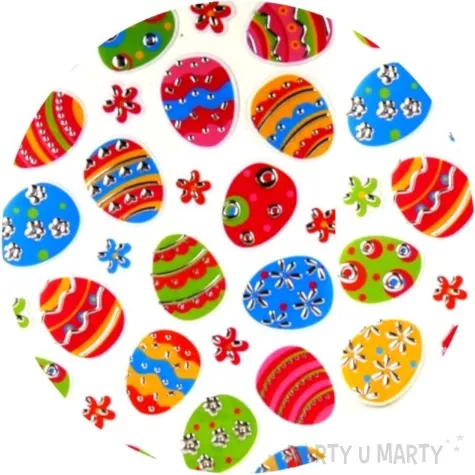 naklejki wielkanocne pisanki i kwiatki brewis