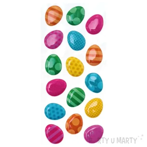 naklejki wielkanocne pisanki mix brewisa 16 szt