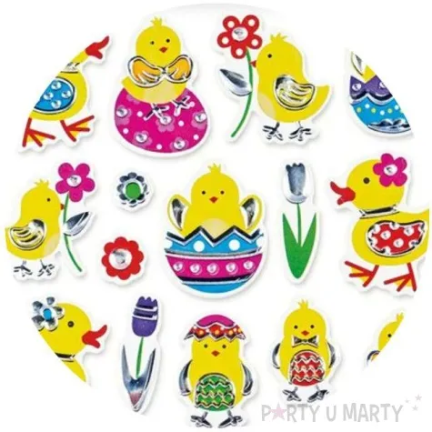 naklejki wielkanocne pisklaki titanum