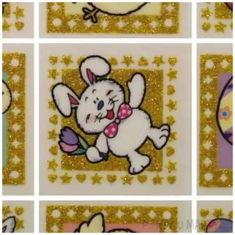 naklejki wielkanocne zajaczki kurczaczki i pisanki brewis 9 szt