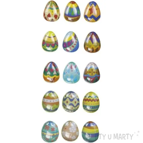 naklejki wypukle wielkanocne pisanki titanum 15 szt