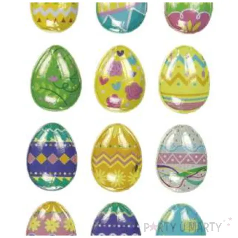 naklejki wypukle wielkanocne pisanki titanum 18 szt