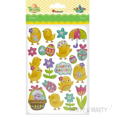 naklejki wypukle wielkanocny mix 3 titanum