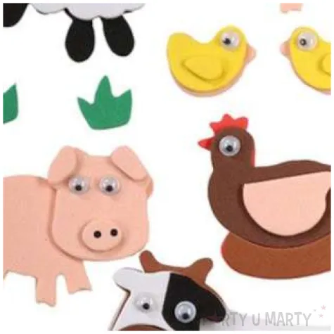 naklejki zwierzeta zagrodowe titanum 11 szt