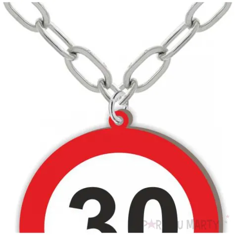 naszyjnik 30 urodziny traffic birthday