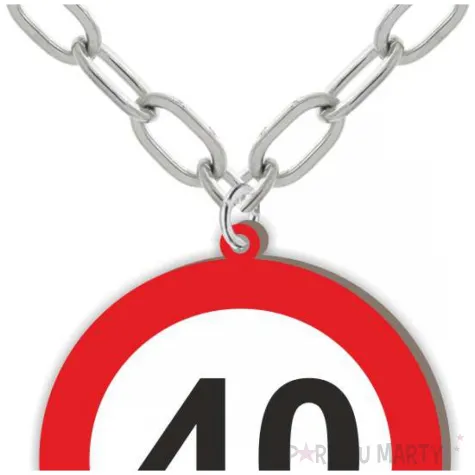 naszyjnik 40 urodziny traffic birthday