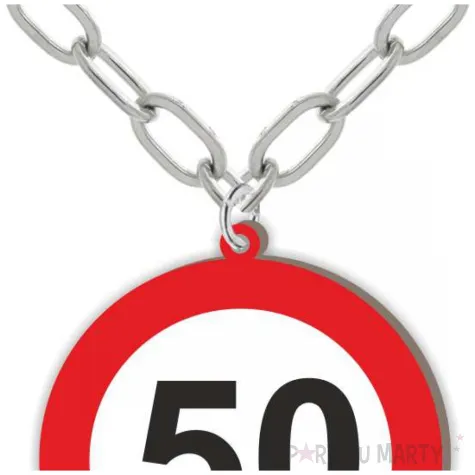 naszyjnik 50 urodziny traffic birthday
