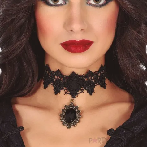 naszyjnik azurowy czarny guirca