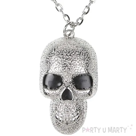 naszyjnik czaszka na lancuchu srebrny widmann
