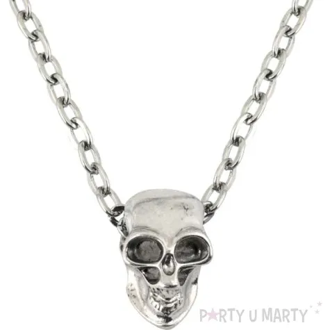 naszyjnik czaszka na lancuszku srebrny widmann