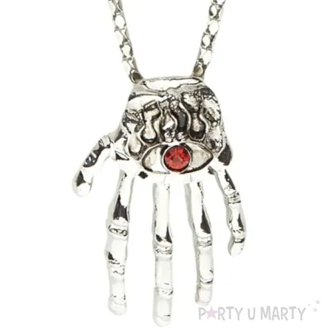 naszyjnik dlon z okiem srebrny widmann