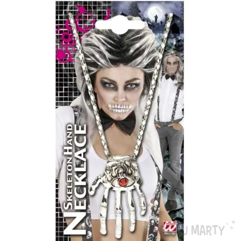 naszyjnik dlon z okiem srebrny widmann