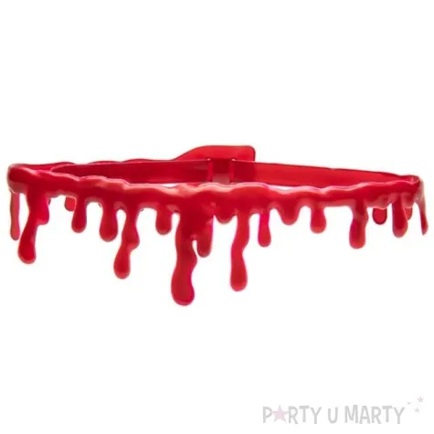 naszyjnik halloweenowa krew partypal 45 cm