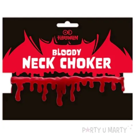 naszyjnik halloweenowa krew partypal 45 cm