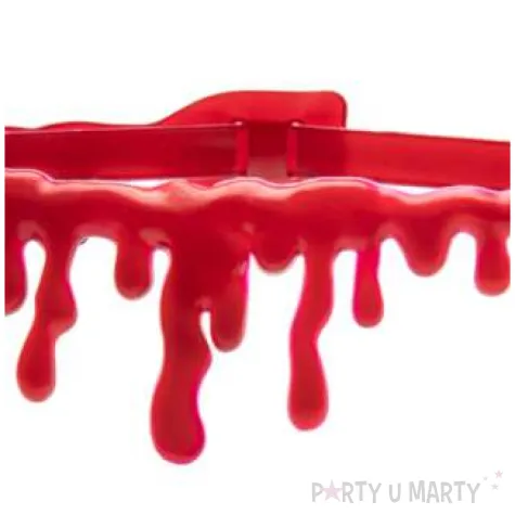 naszyjnik halloweenowa krew partypal 45 cm