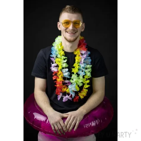 naszyjnik hawajski aloha mix funnyfashion 100 cm