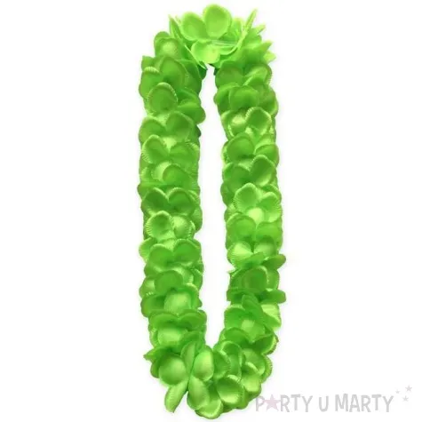 naszyjnik hawajski aloha satynowy zielony godan 120 cm