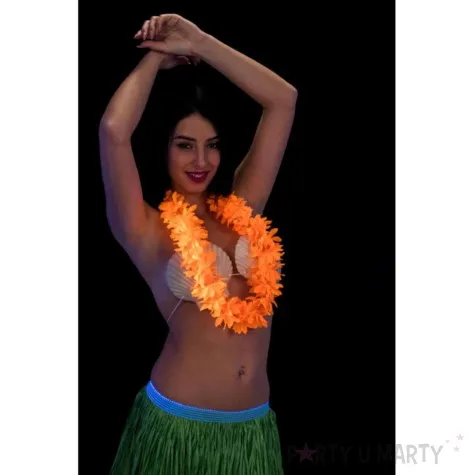 naszyjnik hawajski classic pomaranczowy carnival toys 90 cm