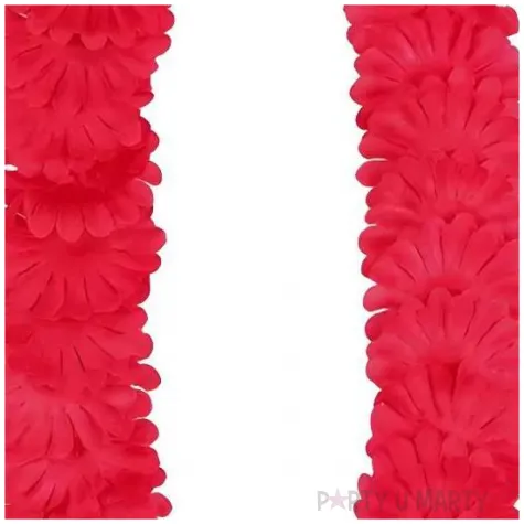 naszyjnik hawajski classic rozowy ciemny partydeco 120 cm