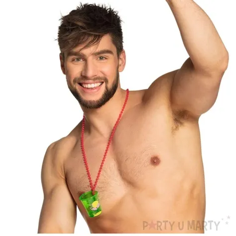 naszyjnik hawajski kieliszek shot zielony boland