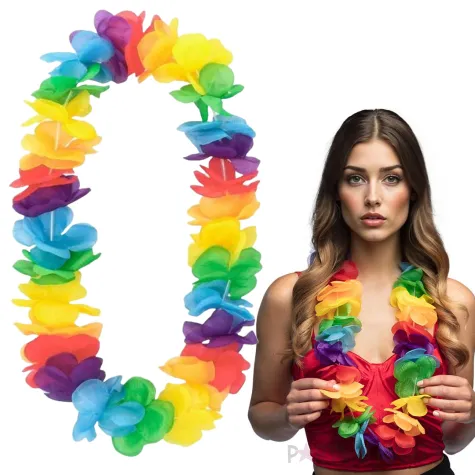 naszyjnik hawajski kwiaty boland 60 cm