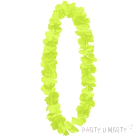 naszyjnik hawajski kwiaty zolty partypal 100 cm