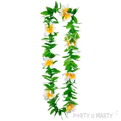naszyjnik hawajski lulani roslinny z kwiatami boland