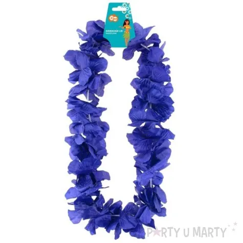 naszyjnik hawajski motylki granatowy godan 50 cm