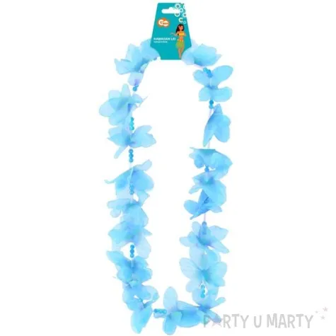 naszyjnik hawajski motylki motyle turkusowy godan 50 cm