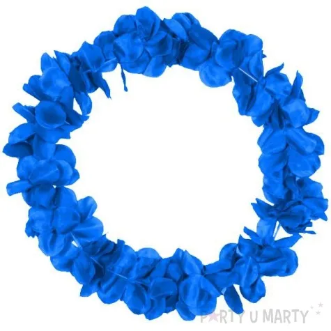 naszyjnik hawajski neon niebieski folat 90 cm