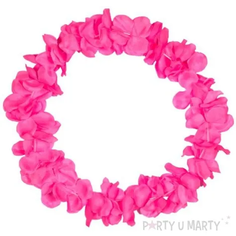 naszyjnik hawajski neon rozowy folat 90 cm