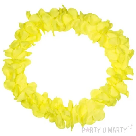naszyjnik hawajski neon zolty folat 90 cm