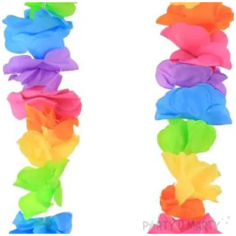 naszyjnik hawajski satynowy mix pastelowy godan 50 cm