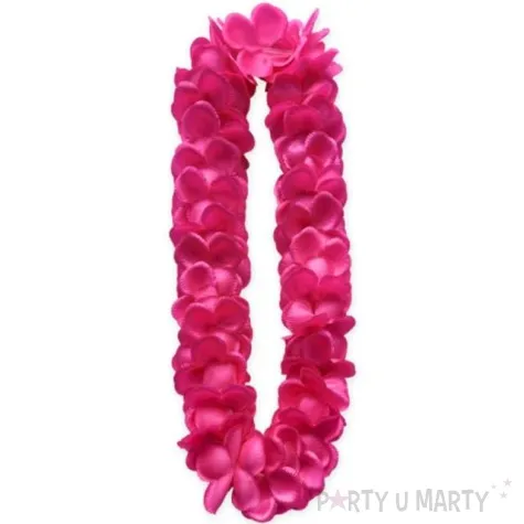 naszyjnik hawajski satynowy rozowy godan 45 50 cm