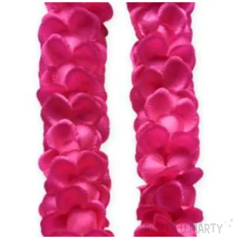 naszyjnik hawajski satynowy rozowy godan 45 50 cm