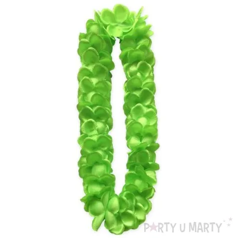 naszyjnik hawajski satynowy zielony godan 120 cm